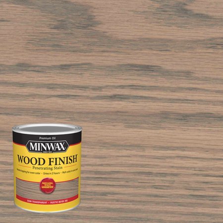 MINWAX Wood Finish Semi-Transparent Rustic Beige Oil-Based Penetrating Wood Stain 1 qt 701004444